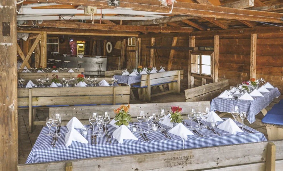 Eindeckung im Bootshaus